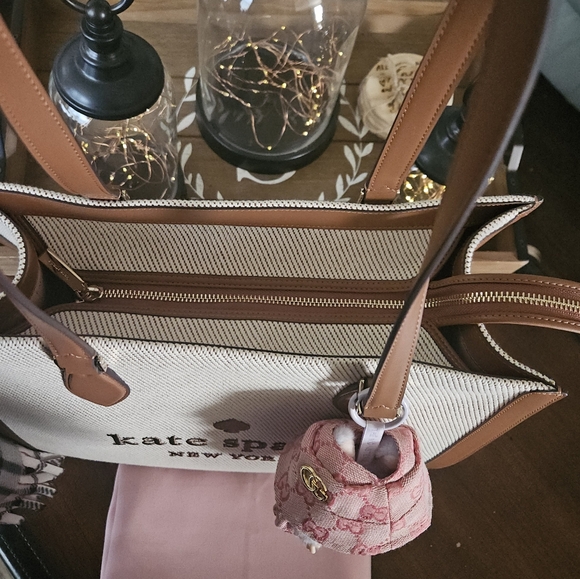 Kate Spade Large Ellie Tote in Warm Gingerbread Bundle - Picture 8 of 16